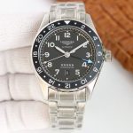 Longines HydroConquest – Men's Stainless Steel Automatic Chronometer Watch with Black Dial, Rotating Bezel, and Date Window - 图片 2