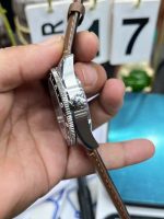 Longines HydroConquest – Men's Stainless Steel Automatic Chronometer Watch with Black Dial, 24-Hour Bezel, and Brown Leather Strap - 图片 4