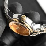 Longines Master Collection – Women's Two-Tone Stainless Steel Automatic Watch with Black Dial, Gold Accents, and Date Window - 图片 6