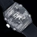 Richard Mille-Style Luxury Skeleton Watch – Carbon Fiber Case, Visible Tourbillon Movement, Black Fabric Strap - 图片 7