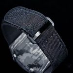 Richard Mille-Style Luxury Skeleton Watch – Carbon Fiber Case, Visible Tourbillon Movement, Black Fabric Strap - 图片 8