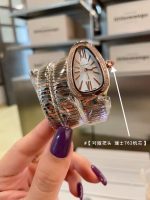Bvlgari Serpenti – Women's Rose Gold Diamond Bracelet Watch with Black Dial, Ruby Crown, and Swiss 762 Movement - 图片 5