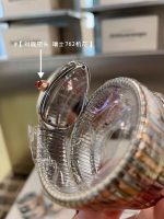 Bvlgari Serpenti – Women's Rose Gold Diamond Bracelet Watch with Black Dial, Ruby Crown, and Swiss 762 Movement - 图片 7