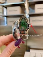 "Bvlgari Serpenti – Women's Stainless Steel Diamond Bracelet Watch with Mother-of-Pearl Dial, Ruby Crown, and Swiss 762 Movement  " - 图片 3