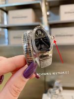 "Bvlgari Serpenti – Women's Stainless Steel Diamond Bracelet Watch with Mother-of-Pearl Dial, Ruby Crown, and Swiss 762 Movement  " - 图片 10