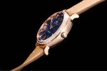 IWC Schaffhausen Women's Automatic Watch with Blue Dial, Moon Phase & Diamond Bezel – Elegant Swiss Timepiece - 图片 5