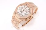 Audemars Piguet Royal Oak – Men's White Dial Chronograph with 18K Rose Gold Case and Integrated Bracelet, Automatic Movement - 图片 5