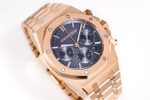 Audemars Piguet Royal Oak – Men's White Dial Chronograph with 18K Rose Gold Case and Integrated Bracelet, Automatic Movement - 图片 7