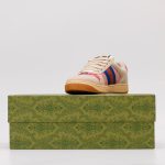 Gucci Beige Sneakers – Pink GG Monogram, Blue & Orange Web Stripe, Vintage Sole, Original Box & Dust Bag - 图片 8