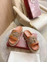 Gucci D-Logo Slide Sandals – Multiple Colors Available, Monogram & Solid Options, Original Box & Dust Bag - 图片 7