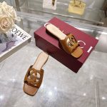 Gucci Brown Leather Slides – Iconic Interlocking GG Cut-Out, Square Toe, Original Box & Dust Bag - 图片 6