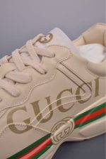 Gucci Beige Chunky Sneakers – Oversized Logo, Signature Web Stripe, Original Box & Dust Bag - 图片 5