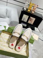 Gucci Heart-Embellished Woven Mules – Handcrafted Texture, Iconic Horsebit Buckle, Romantic Design, Original Box & Dust Bag - 图片 6