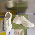 Gucci Rhyton Sneakers – White Leather, Gradient Logo, Chunky Sole, Original Box & Dust Bag - 图片 8