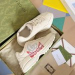 Gucci Rhyton Sneakers – White Leather, Gradient Logo, Chunky Sole, Original Box & Dust Bag - 图片 7