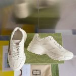 Gucci Rhyton Sneakers – White Leather, Gradient Logo, Chunky Sole, Original Box & Dust Bag - 图片 8