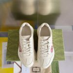 Gucci Rhyton Sneakers – White Leather, Gradient Logo, Chunky Sole, Original Box & Dust Bag - 图片 4