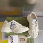 Gucci Rhyton Sneakers – White Leather, Gradient Logo, Chunky Sole, Original Box & Dust Bag - 图片 8
