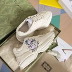 Gucci Rhyton Sneakers – White Leather, Gradient Logo, Chunky Sole, Original Box & Dust Bag - 图片 7