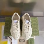 Gucci Rhyton Sneakers – White Leather, Gradient Logo, Chunky Sole, Original Box & Dust Bag - 图片 4