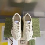 Gucci Rhyton Sneakers – White Leather, Gradient Logo, Chunky Sole, Original Box & Dust Bag - 图片 4