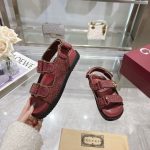 Gucci Red Crystal-Embellished Sandals – Double Strap, Chunky Heel, Iconic Horsebit Buckle, Original Box & Dust Bag - 图片 7