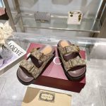 Gucci Double-Strap Sandals – Multiple Colors, GG Monogram & Crystal Embellishments, Original Box & Dust Bag - 图片 7