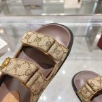 Gucci Double-Strap Sandals – Multiple Colors, GG Monogram & Crystal Embellishments, Original Box & Dust Bag - 图片 6