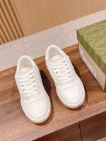 Gucci All-White Leather Sneakers – Clean Minimalist Design, Premium Craftsmanship, Signature Branding - 图片 8