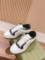 Gucci White & Black Leather Sneakers – Iconic GG Logo, Bold Contrast, Chunky Sole Design - 图片 6