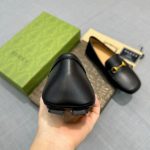 Gucci Black Leather Loafers – Iconic Horsebit Buckle, Square-Toe Design, Italian Craftsmanship - 图片 5