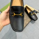 Gucci Black Leather Loafers – Iconic Horsebit Buckle, Square-Toe Design, Italian Craftsmanship - 图片 4