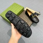 Gucci Black Leather Loafers – Iconic Horsebit Buckle, Square-Toe Design, Italian Craftsmanship - 图片 3