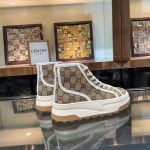 Gucci GG Print High-Top Sneakers – Iconic Monogram Canvas, Chunky Sole, Premium Streetwear Style - 图片 7