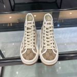 Gucci GG Print High-Top Sneakers – Iconic Monogram Canvas, Chunky Sole, Premium Streetwear Style - 图片 3