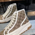 Gucci GG Print High-Top Sneakers – Iconic Monogram Canvas, Chunky Sole, Premium Streetwear Style - 图片 2