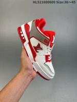 Louis Vuitton-Style High-Top Sneakers – Multi-Color Options, Bold LV Logo, Chunky Sole Design - 图片 7