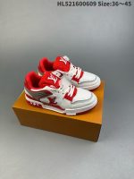 Louis Vuitton-Style High-Top Sneakers – Multi-Color Options, Bold LV Logo, Chunky Sole Design - 图片 4