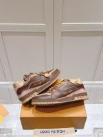 Louis Vuitton Brown Leather Sneakers – Vintage-Inspired Design, Premium Craftsmanship, Timeless Elegance - 图片 9