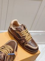 Louis Vuitton Brown Leather Sneakers – Vintage-Inspired Design, Premium Craftsmanship, Timeless Elegance - 图片 7