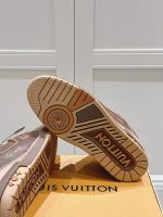 Louis Vuitton Brown Leather Sneakers – Vintage-Inspired Design, Premium Craftsmanship, Timeless Elegance - 图片 3