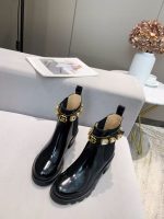 Gucci Black Patent Leather Chelsea Boots – Crystal-Embellished Horsebit, Chunky Sole, Glamorous Edge - 图片 8