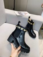Gucci Black Patent Leather Chelsea Boots – Crystal-Embellished Horsebit, Chunky Sole, Glamorous Edge - 图片 7