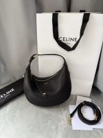 Celine Half Moon Bag – Iconic Crescent Shape, Grained Leather, Designer Shoulder Bag with Detachable Strap - 图片 8