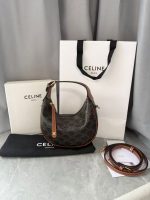 Celine Half Moon Bag – Iconic Crescent Shape, Grained Leather, Designer Shoulder Bag with Detachable Strap - 图片 10