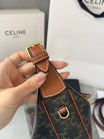 Celine Half Moon Bag – Iconic Crescent Shape, Grained Leather, Designer Shoulder Bag with Detachable Strap - 图片 8