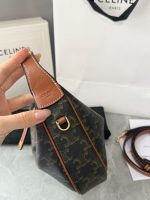 Celine Half Moon Bag – Iconic Crescent Shape, Grained Leather, Designer Shoulder Bag with Detachable Strap - 图片 7