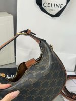 Celine Half Moon Bag – Iconic Crescent Shape, Grained Leather, Designer Shoulder Bag with Detachable Strap - 图片 3