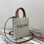 Celine Triomphe Logo Tote – Iconic Double C Monogram, Bold Brand Lettering, Designer Top-Handle Bag with Detachable Strap - 图片 8