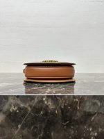 Celine Classic Monogram Saddle Bag – Iconic Double C Pattern, Vintage-Inspired Silhouette, Designer Crossbody with Gold-Tone Clasp - 图片 5